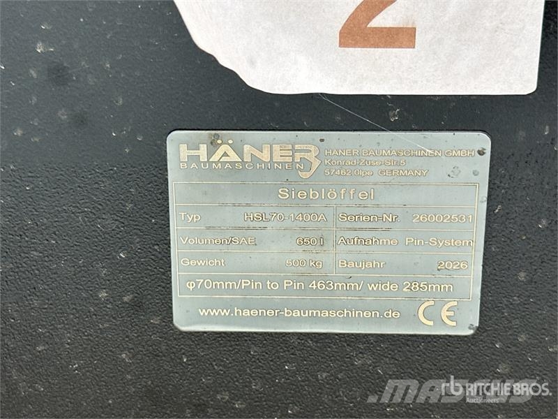 Haener HSL70-1400A Godet De Tri (Non Utilise) Sort Godet