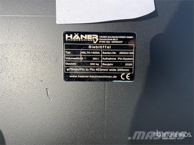  Haener HSL70-1400A Sorting Excavator Bucket (Unuse Žlice