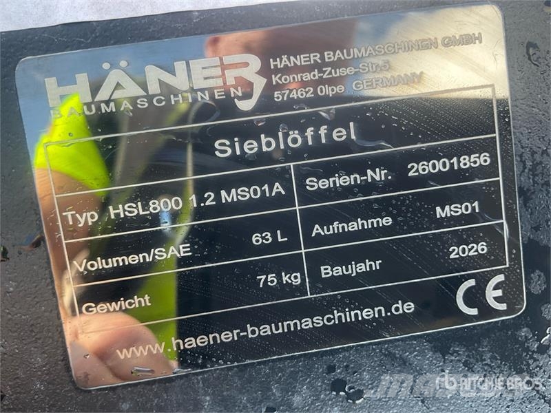 Haener HSL800 1.2 MS01A Excavator Screening Bucket Puinbakken