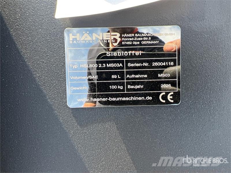  Haener HSL800 2.3 MS03A Sorting Excavator Bucket ( Benne