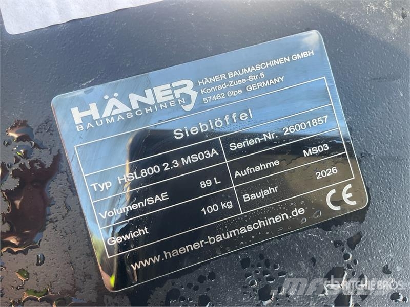 Haener HSL800 2.3 MS03A Excavator Screening Bucket دلاء فحص