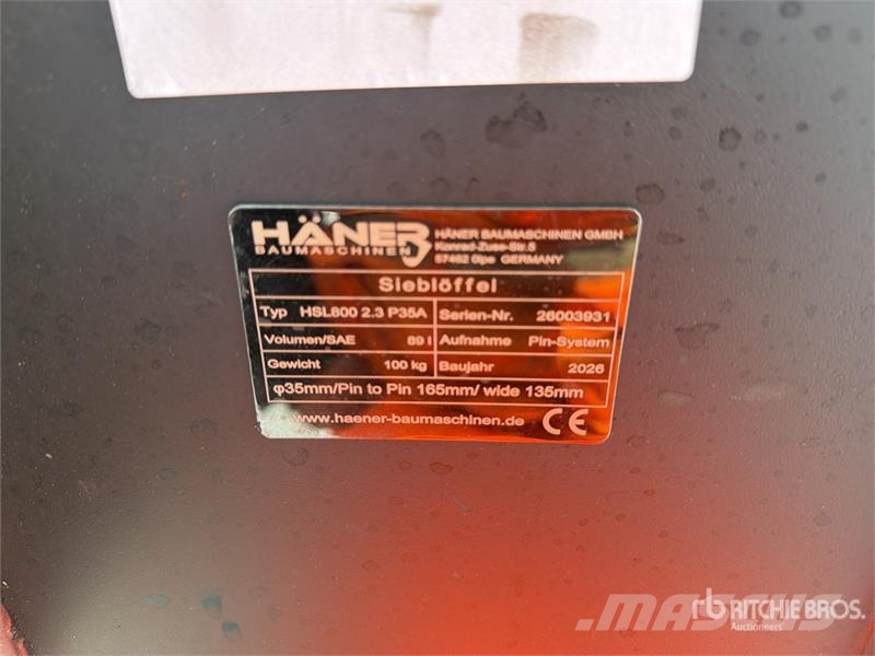  Haener HSL800 2.3 P35A 800 mm Skeleton Excavator B دلاء