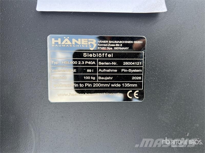  Haener HSL800 2.3 P40A Sorting Excavator Bucket (U Žlice