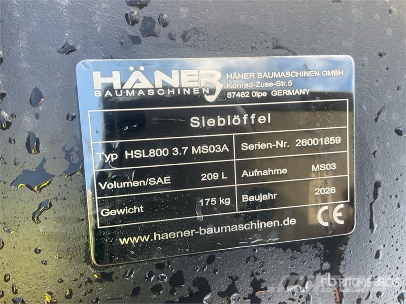  Haener HSL800 3.7 MS03A Excavator Screening Bucket دلاء فحص