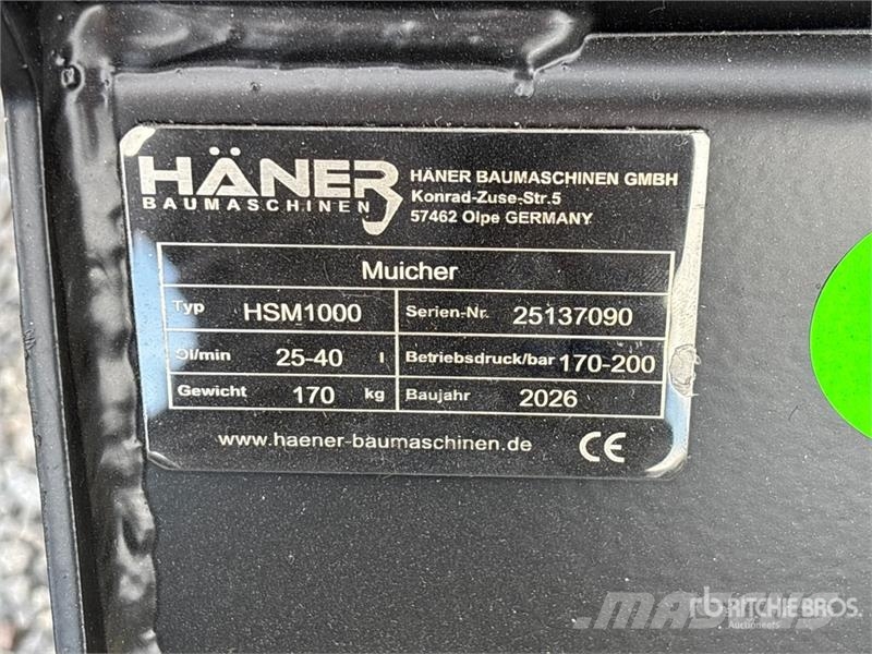 Haener HSM1000 Flail Mower (Unused) Maaiers