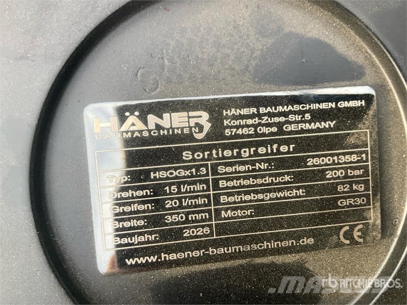  Haener HSOGx1.3A Hydraulic Rotating Excavator Grap خطاطيف