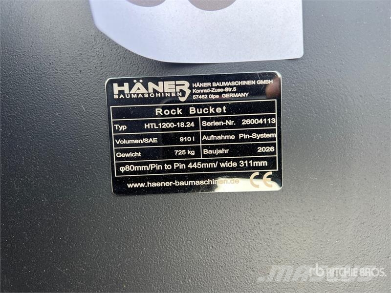  Haener HTL1200-18-24 Digging Excavator Bucket (Unu Žlice