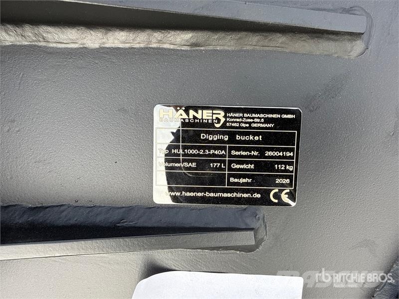  Haener HUL1000-2.3-P40A Universal Excavator Bucket Benne