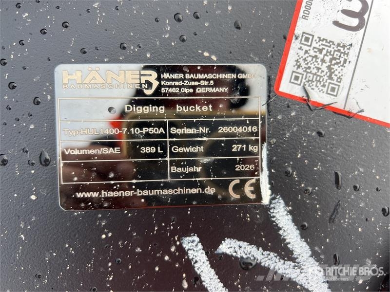  Haener HUL1400-7.10-P50A 1400 mm Universal Excavat دلاء