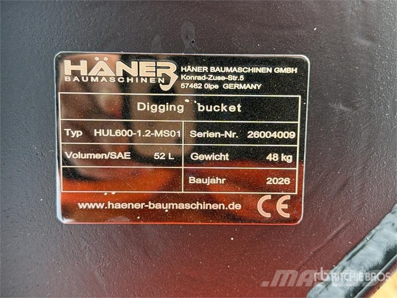  Haener HUL600-1.2-MS01 600 mm Digging Excavator Bu دلاء