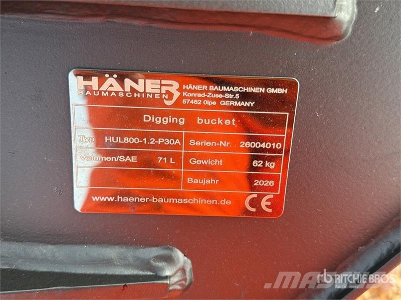  Haener HUL800-1.2-P30A 800 mm Digging Excavator Bu دلاء