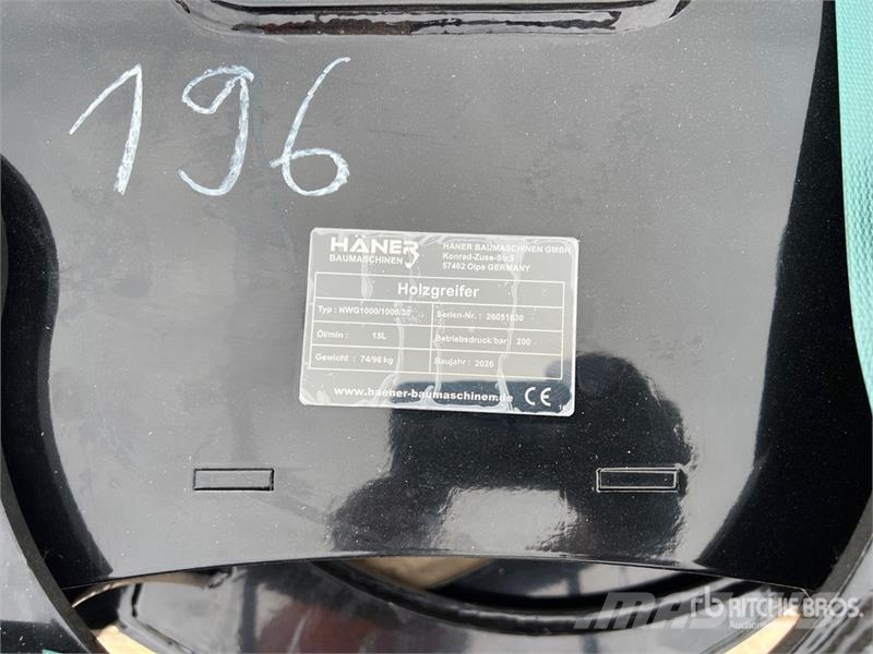 Haener HWG1000 Log Grapple (Unused) Захват