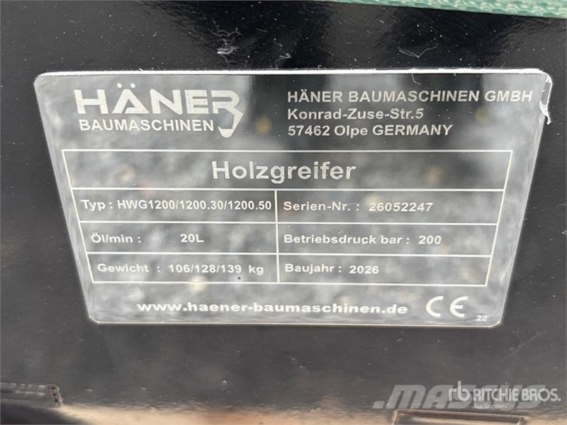 Haener HWG1200.30 Log Grapple (Unused) Garras