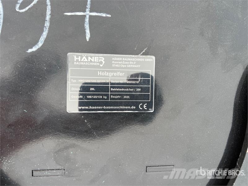 Haener HWG1200 Log Grapple (Unused) Захват