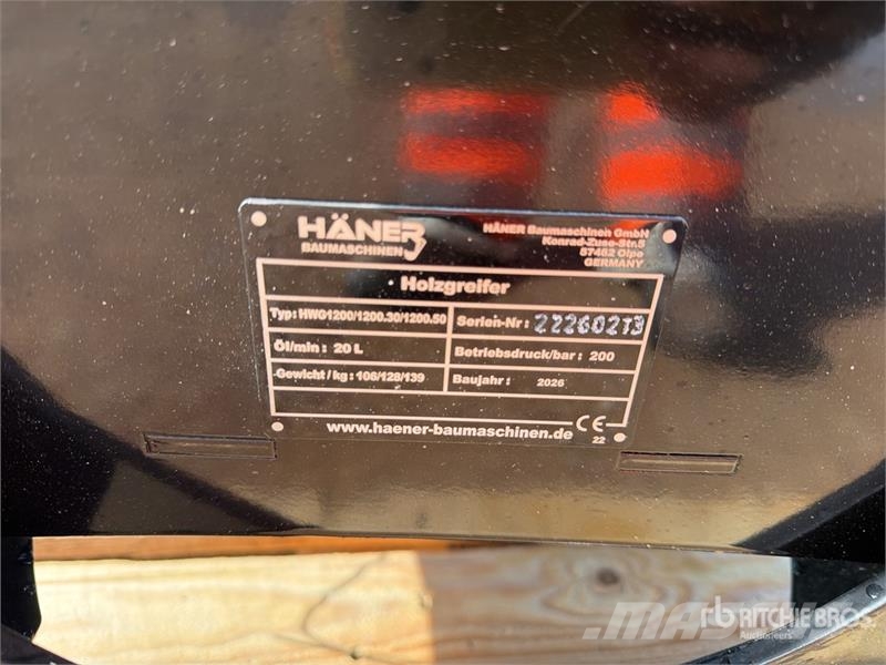  Haener HWG1200 Log Grapple (Unused) Cupe forestiere