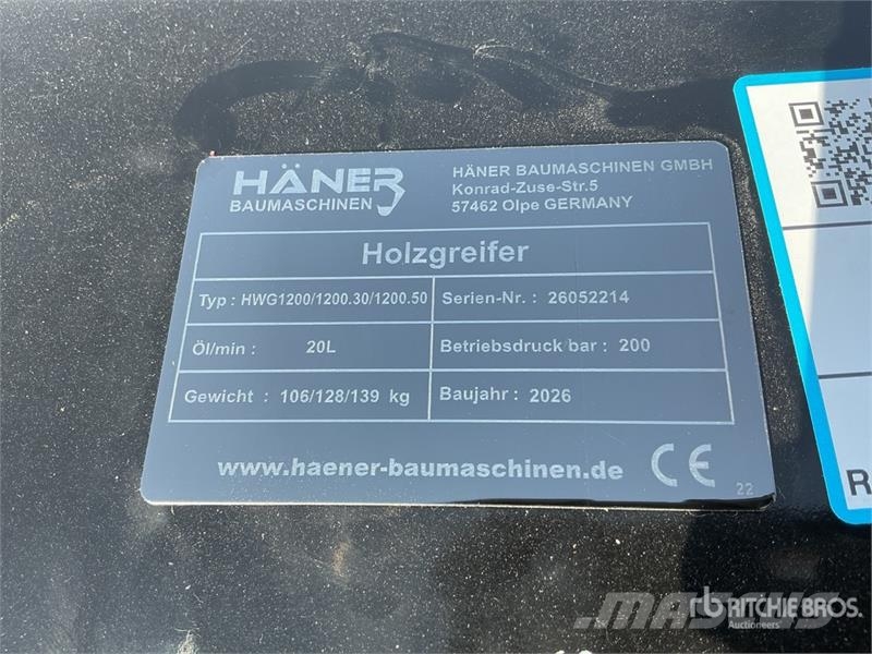 Haener HWG1200 Log Grapple (Unused) Grapples