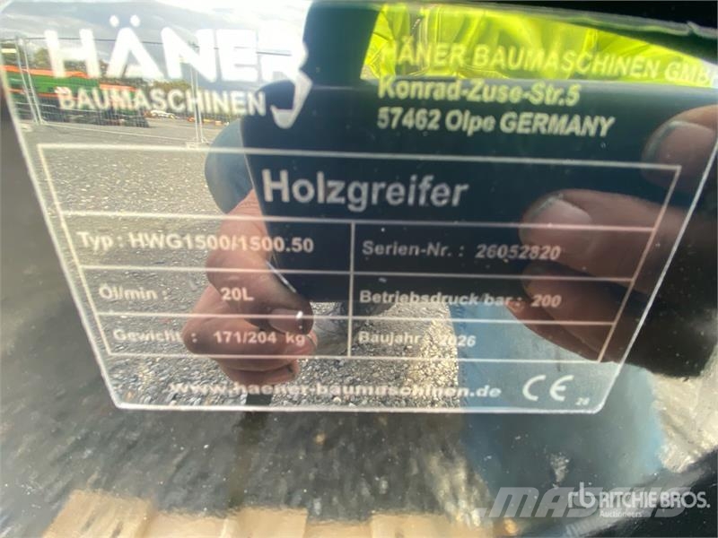  Haener HWG1500.50 Log Grapple (Unused) خطاطيف