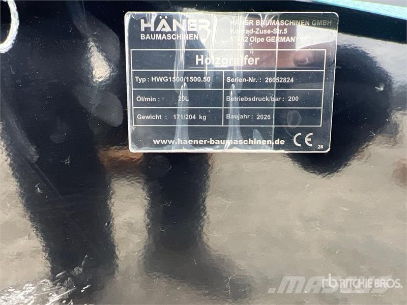 Haener HWG1500 Log Grapple (Unused) Захват