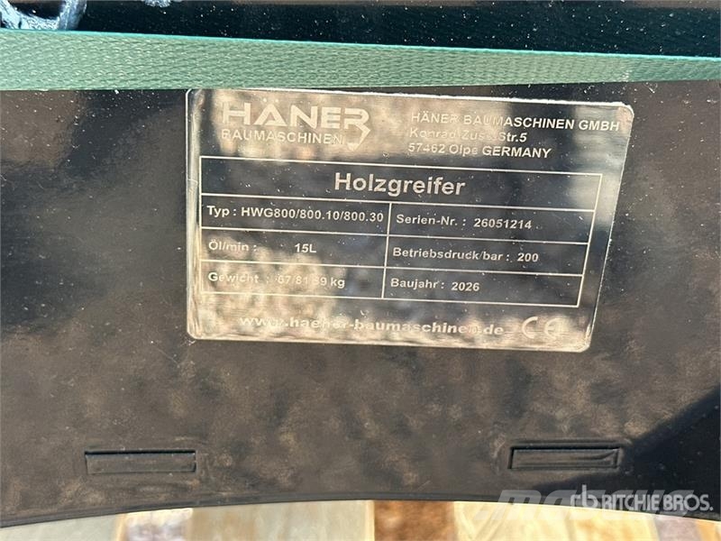  Haener HWG800.30 Pince A Bois (Non Utilise) Log Gr 抓斗