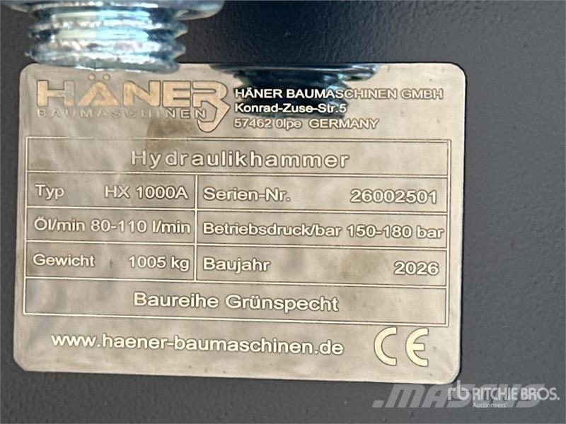  Haener HX1000A Marteau Hydraulique (Non Utilise) H Čekići