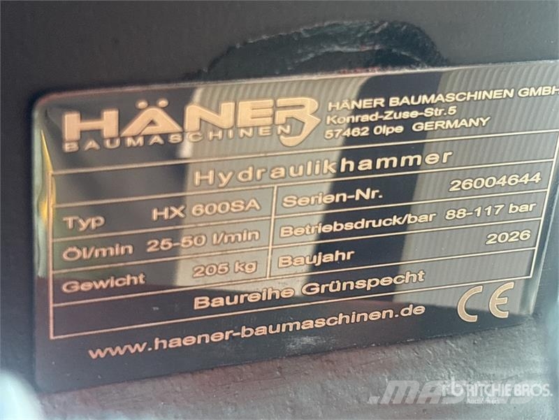Haener HX600SA Hydraulic Breaker (Unused) 破碎锤