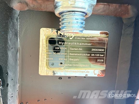 Haener HX650A Hydraulic Breaker (Unused) Bourací kladiva / Sbíječky