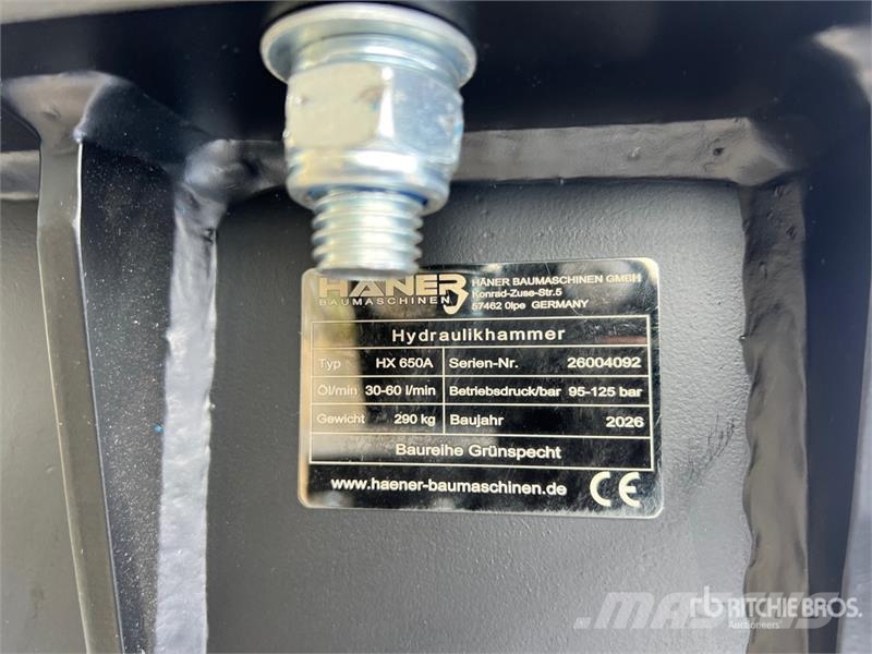  Haener HX650A Hydraulic Breaker (Unused) Kladiva