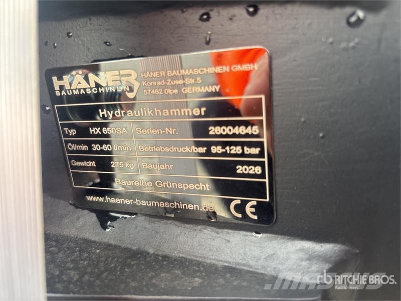 Haener HX650SA Hydraulic Breaker (Unused) 破碎锤