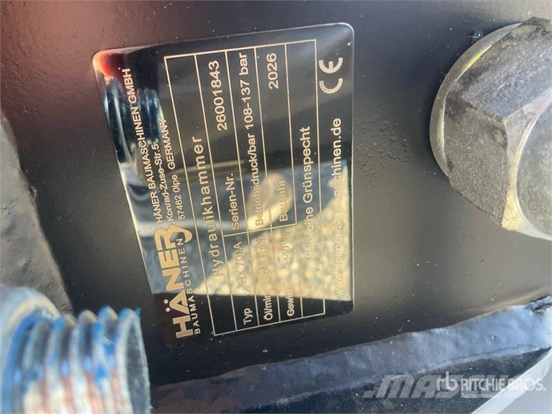  Haener HX700A Hydraulic Breaker (Unused) Marteau hydraulique