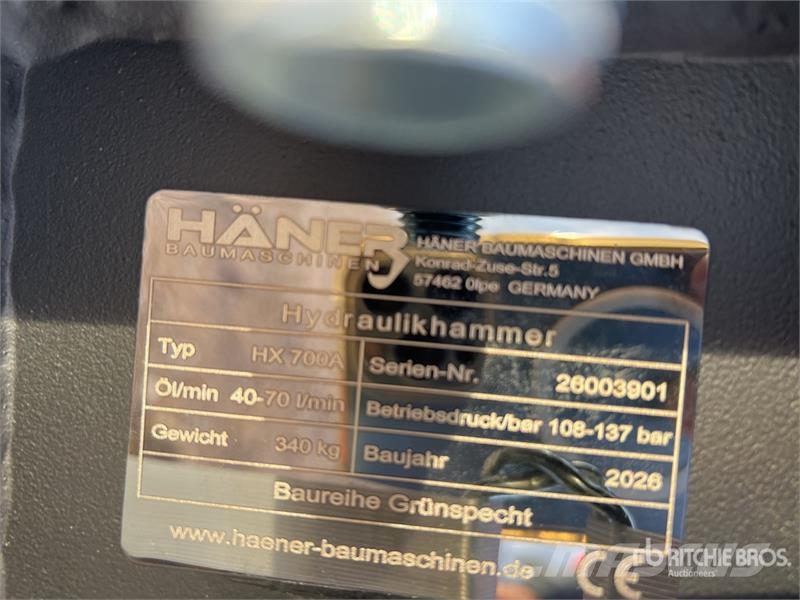  Haener HX700A Hydraulic Breaker (Unused) مطارق / كسارات