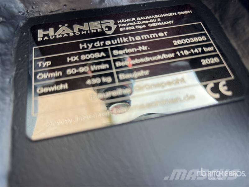  Haener HX800SA Hydraulic Breaker (Unused) مطارق / كسارات