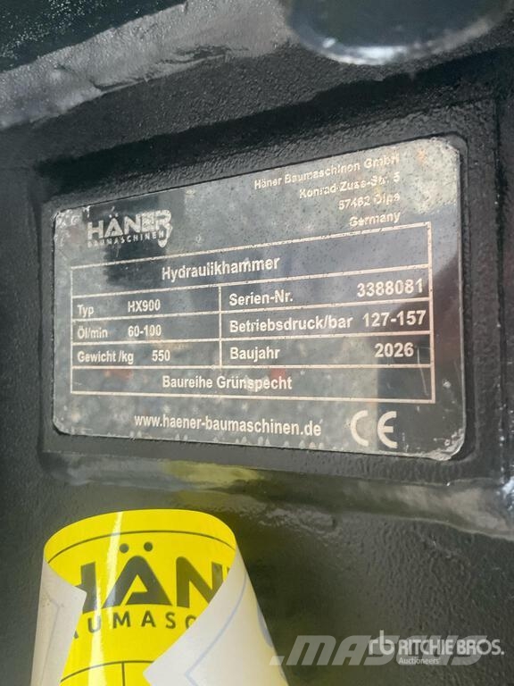  Haener HX900 Hydraulic Breaker (Unused) Hammer / Brecher