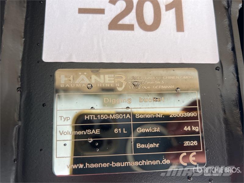  Haener Package of Excavator Bucket (Unused) Benne
