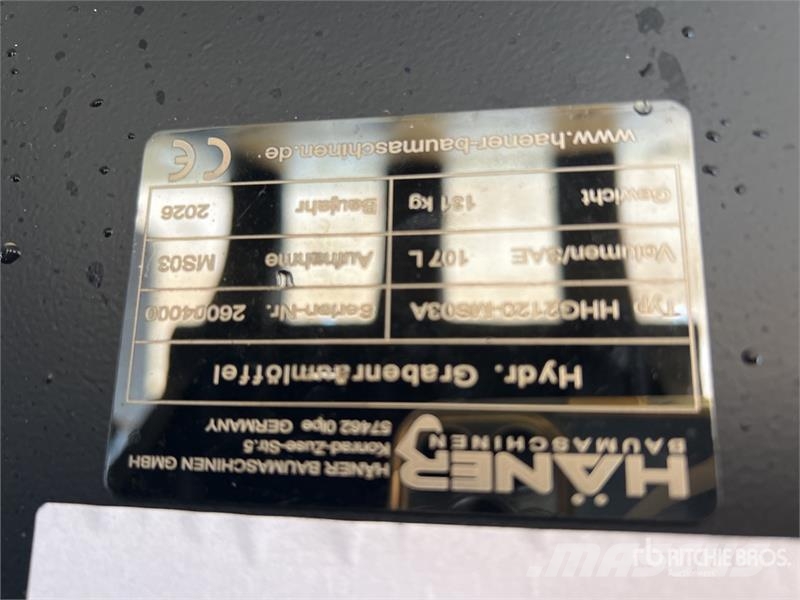  Haener Package of Excavator Bucket (Unused) Benne