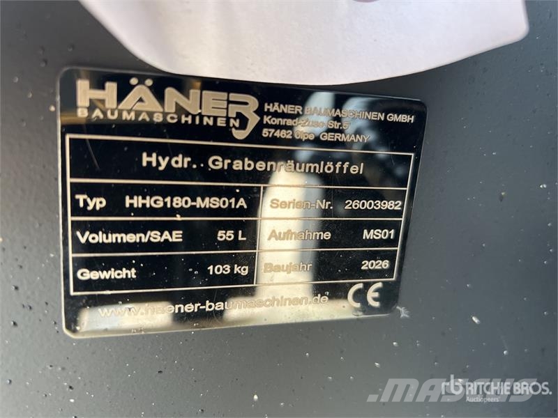 Haener Package of Excavator Bucket (Unused) Benne