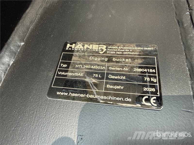 Haener Package of Excavator Bucket (Unused) دلاء