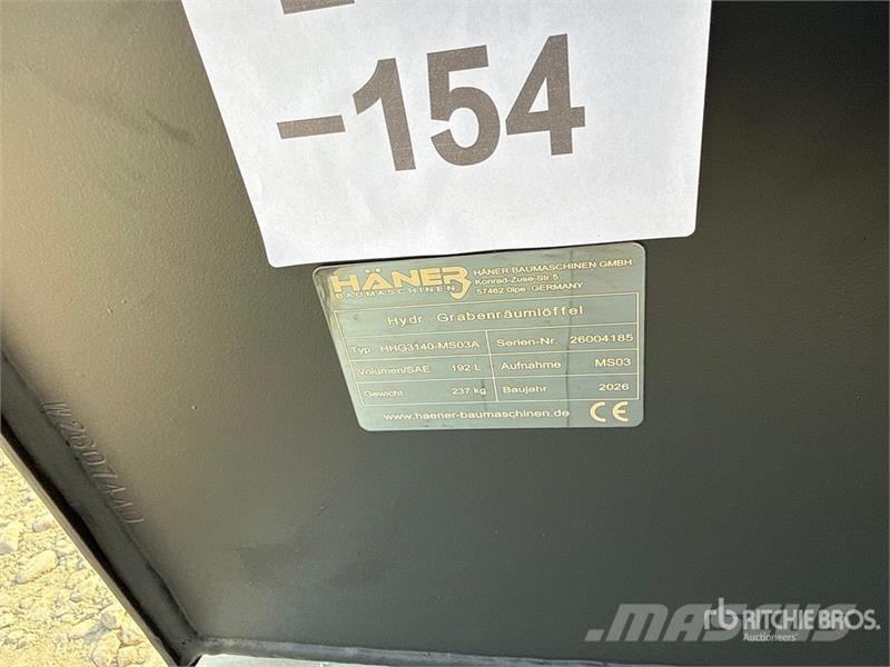 Haener Package of Excavator Bucket (Unused) دلاء