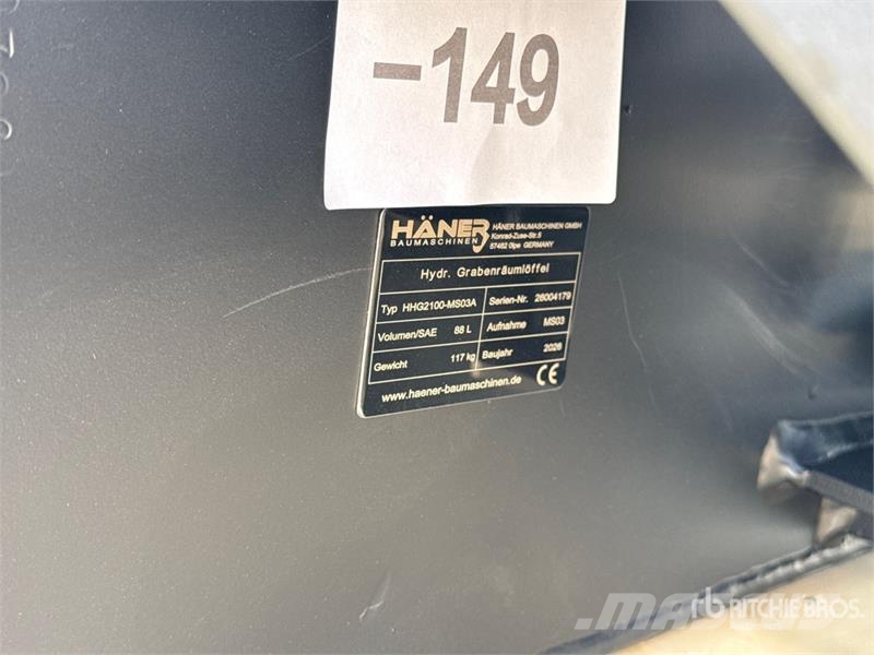 Haener Package of Excavator Bucket (Unused) Kovalar