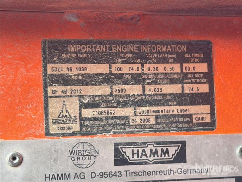 Hamm DV90VO Double Drum Roller Walce dwubębnowe