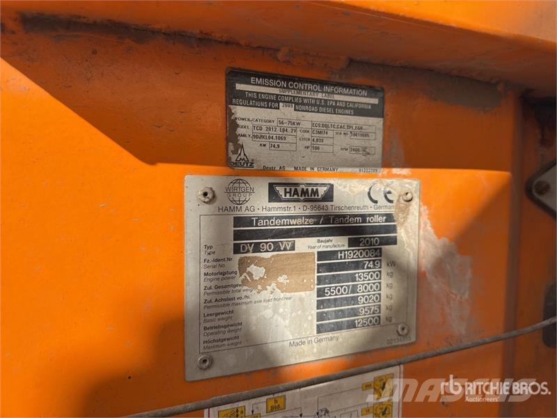 Hamm DV90VV Double Drum Roller Tandemwalzen