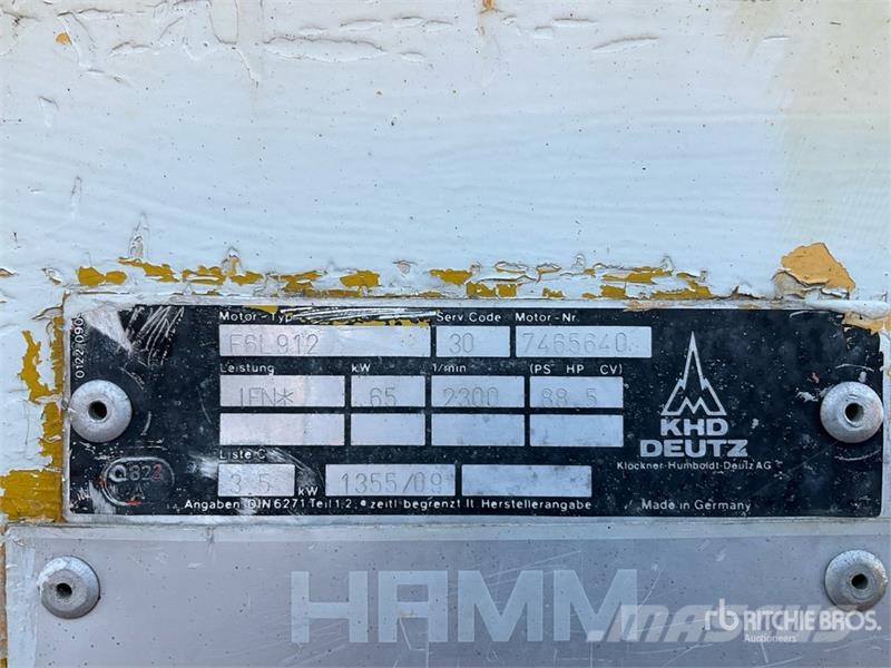 Hamm GRW10 Pneumatic Roller Pneumatiska Hjulvältar