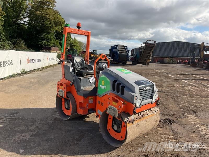 Hamm HD12 Double Drum Roller Divvalču grunts veltņi