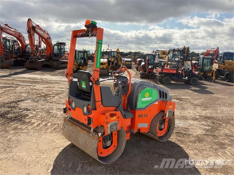 Hamm HD12 Double Drum Roller Divvalču grunts veltņi