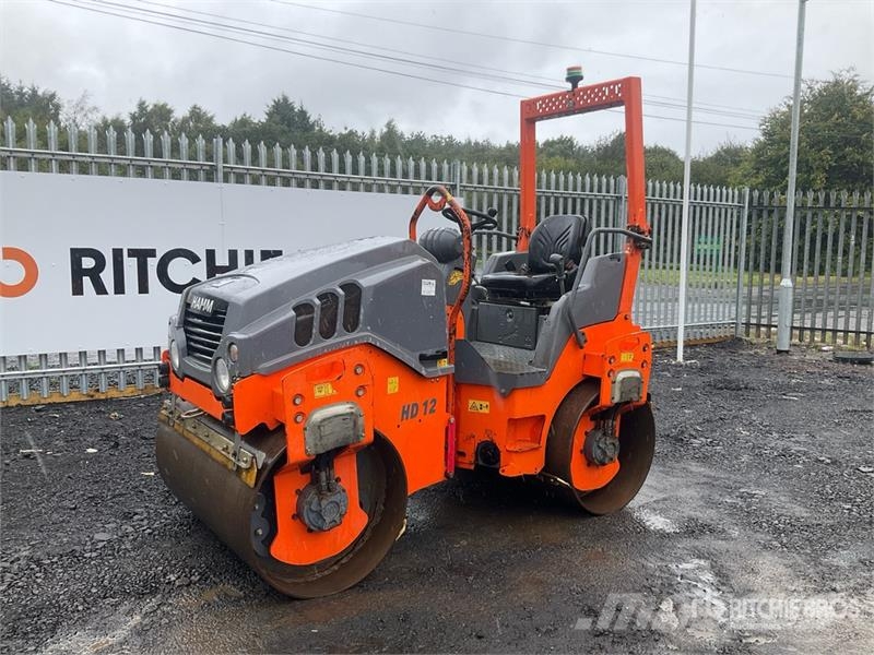 Hamm HD12VV Double Drum Roller Rouleaux tandem