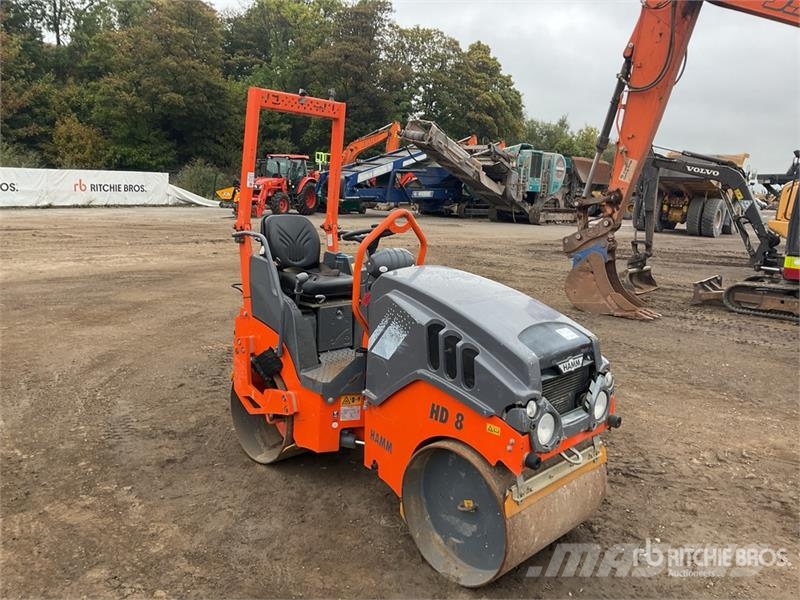 Hamm HD8VV Double Drum Roller Twin drum rollers