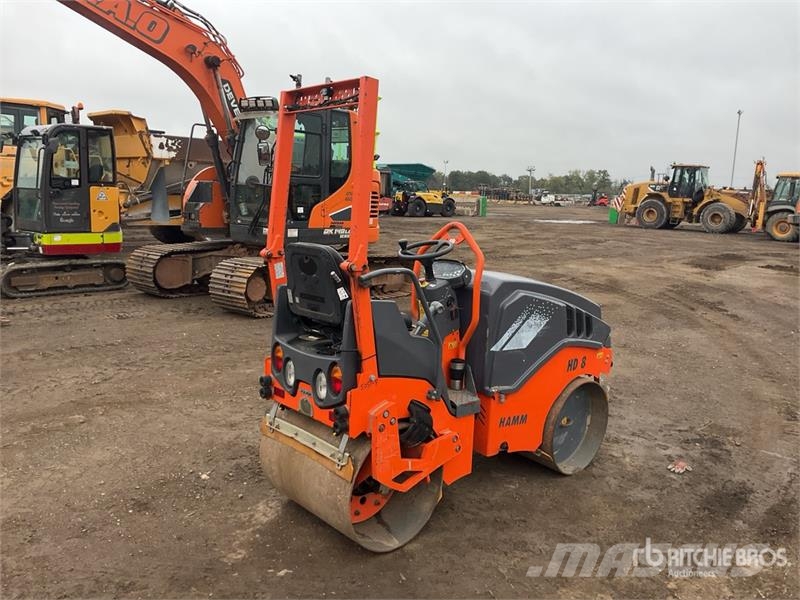 Hamm HD8VV Double Drum Roller Twin drum rollers