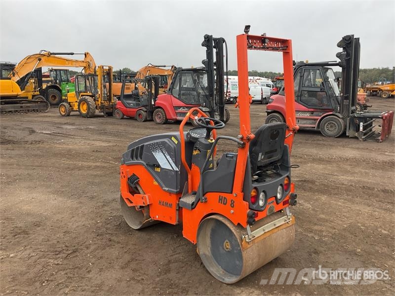 Hamm HD8VV Double Drum Roller Twin drum rollers