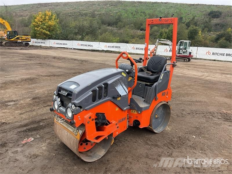 Hamm HD8VV Double Drum Roller Twin drum rollers