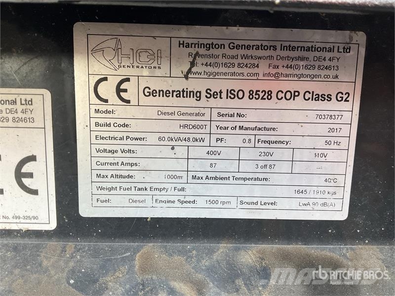  Harrinton HRD600 Generator Set Dīzeļģeneratori