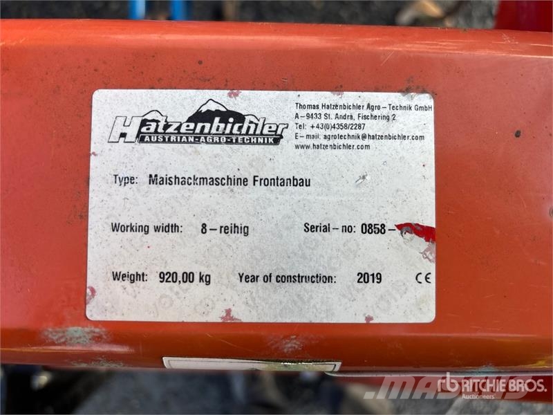 Hatzenbichler Maishackmaschine Frontanbau 6 m 3-Point Cultivator Kultivátorok